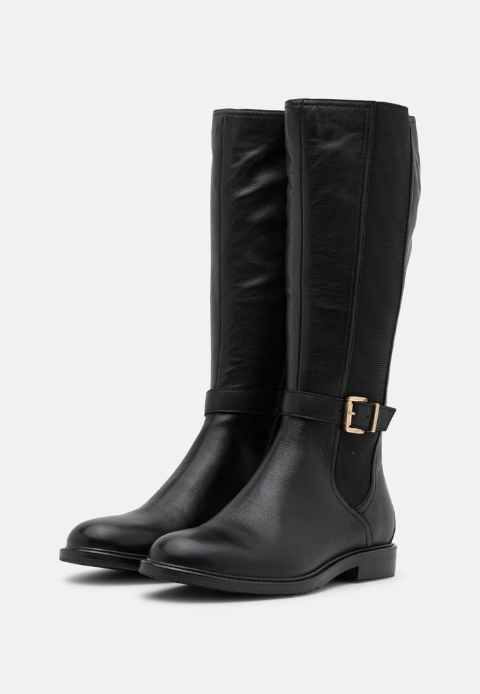 Bottes Anna Field LEATHER Plates Zip UP Noir Femme | KSD-3457037